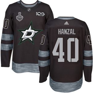 Trendy Adidas Stars #40 Martin Hanzal Black 1917 2017 100th Anniversary 2020 Stanley Cup Final Stitched NHL Jersey for top   notch game   day wear