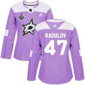 Trendy Adidas Stars #47 Alexander Radulov Purple Authentic Fights Cancer Women's 2020 Stanley Cup Final Stitched NHL Jersey for top   notch game   day wear