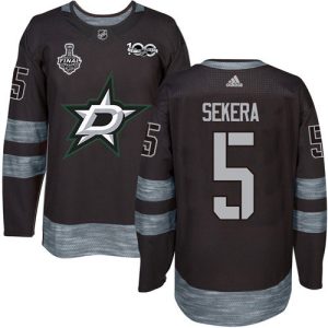 Trendy Adidas Stars #5 Andrej Sekera Black 1917 2017 100th Anniversary 2020 Stanley Cup Final Stitched NHL Jersey for true hockey enthusiasts