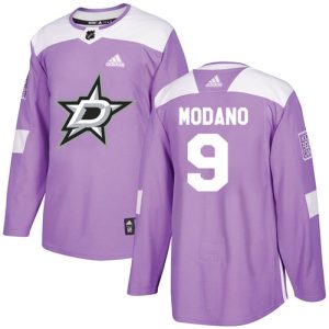 Trendy Adidas Stars #9 Mike Modano Purple Authentic Fights Cancer Youth Stitched NHL Jersey to support your favorite players