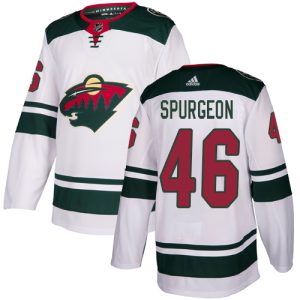 Trendy Adidas Wild #46 Jared Spurgeon White Road Authentic Stitched Youth NHL Jersey for top   notch game   day wear