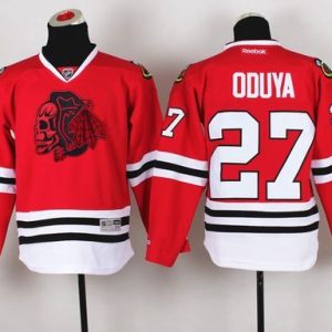 Trendy Blackhawks #27 Johnny Oduya Red(Red Skull) Stitched Youth NHL Jersey to add to your hockey memorabilia collection