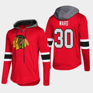Trendy Blackhawks #30 Cam Ward Red 2018 Pullover Platinum Hoodie to stand out at the stadium