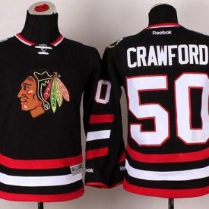 Trendy Blackhawks #50 Corey Crawford Black 2014 Stadium Series Stitched Youth NHL Jersey for an exciting hockey game