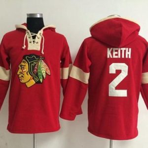 Trendy Chicago Blackhawks #2 Duncan Keith Red Pullover NHL Hoodie to add to your hockey memorabilia collection