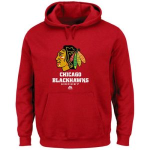 Trendy Chicago Blackhawks Majestic Critical Victory VIII Fleece Hoodie Red to show your team love