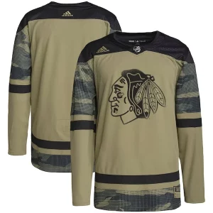 Trendy Chicago Blackhawks adidas Military Appreciation Team Authentic Practice Jersey   Camo for die   hard Blackhawks fans