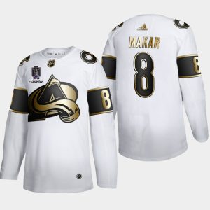 Trendy Colorado Avalanche #8 Cale Makar Men's 2022 Stanley Cup Champions Adidas White Golden Edition Limited Stitched NHL Jersey for top   notch game   day wear