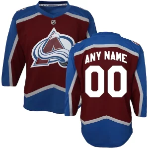 Trendy Colorado Avalanche Preschool Home Replica Custom Jersey   Maroon for an exciting hockey game