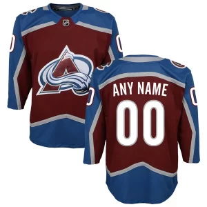 Trendy Colorado Avalanche Youth Home Premier Custom Jersey   Burgundy to support your favorite players