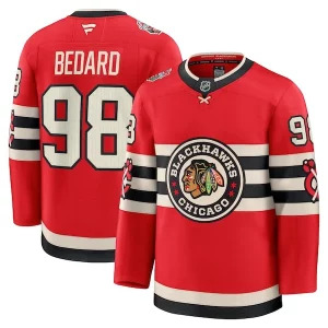 Trendy Connor Bedard Chicago Blackhawks 2025 NHL Winter Classic Premium Player Jersey   Red for die   hard Blackhawks fans