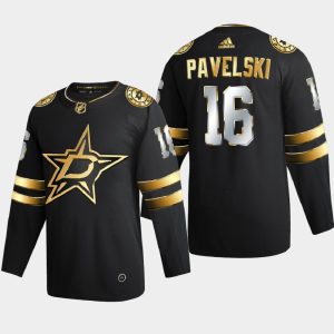 Trendy Dallas Stars #16 Joe Pavelski Men's Adidas Black Golden Edition Limited Stitched NHL Jersey to stand out at the stadium