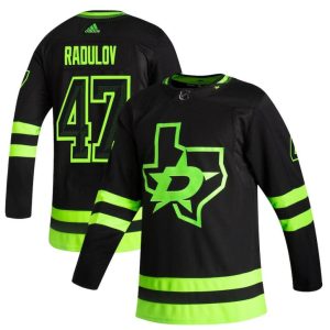 Trendy Dallas Stars #47 Alexander Radulov Black Men's Adidas 2020 21 Reverse Retro Alternate NHL Jersey to support your favorite players