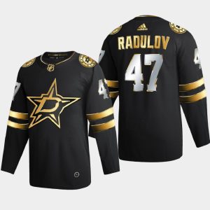 Trendy Dallas Stars #47 Alexander Radulov Men's Adidas Black Golden Edition Limited Stitched NHL Jersey to show your team love