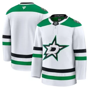 Trendy Dallas Stars Away Premium Jersey   White/Black/Kelly Green for a memorable sports moment