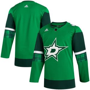 Trendy Dallas Stars Blank Men's Adidas 2020 St. Patrick's Day Stitched NHL Jersey Green.jpg for top   notch game   day wear