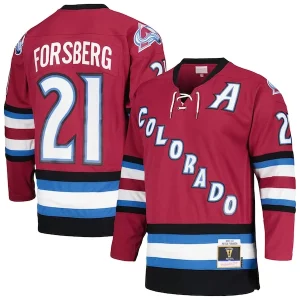 Trendy Peter Forsberg Colorado Avalanche 2001/02 Alternate Captain Blue Line Player Jersey   Maroon to stand out at the stadium