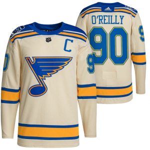 Trendy St. Louis Blues #90 Ryan O'Reilly Men's Adidas 2022 Winter Classic NHL Authentic Jersey Cream for die   hard Blackhawks fans