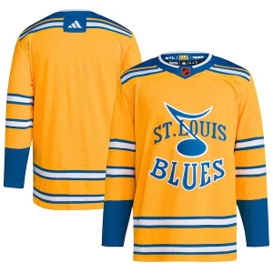 Trendy St. Louis Blues adidas Reverse Retro 2.0 Authentic Blank Jersey   Yellow to support your favorite players