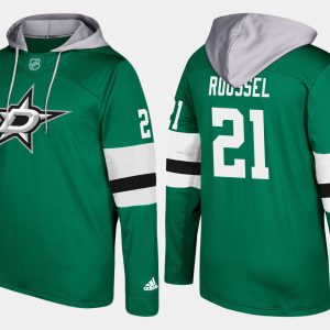 Trendy Stars #21 Antoine Roussel Green Name And Number Hoodie to show your team love