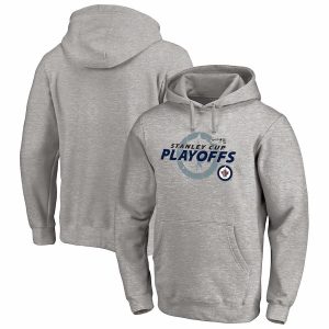 Trendy Winnipeg Jets 2021 Stanley Cup Playoffs Bound Turnover Pullover Hoodie   Heather Gray to stand out at the stadium