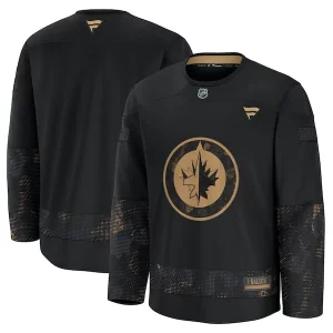 Trendy Winnipeg Jets 2024 Military Appreciation Practice Jersey   Black for a memorable sports moment