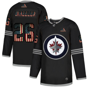 Trendy Winnipeg Jets #26 Blake Wheeler Adidas Men's Black USA Flag Limited NHL Jersey for a valuable hockey collectible