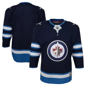 Trendy Winnipeg Jets Youth Home Premier Jersey   Navy to support your favorite players