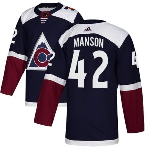 Unique Adidas Avalanche #42 Josh Manson Navy Alternate Authentic Stitched NHL Jersey for die   hard Blackhawks fans