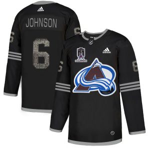 Unique Adidas Avalanche #6 Erik Johnson Black Youth 2022 Stanley Cup Champions Authentic Classic Stitched NHL Jersey for true hockey enthusiasts