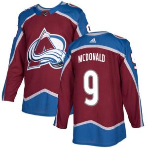 Unique Adidas Avalanche #9 Lanny McDonald Burgundy Home Authentic Stitched Youth NHL Jersey to support your favorite players