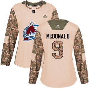 Unique Adidas Avalanche #9 Lanny McDonald Camo Authentic 2017 Veterans Day Women's Stitched NHL Jersey to support your favorite players