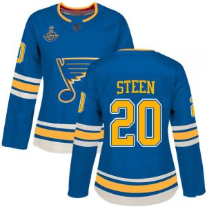 Unique Adidas Blues #20 Alexander Steen Blue Alternate Authentic Stanley Cup Champions Women's Stitched NHL Jersey to support your favorite players