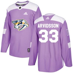 Unique Adidas Predators #33 Viktor Arvidsson Purple Authentic Fights Cancer Stitched Youth NHL Jersey for true hockey enthusiasts