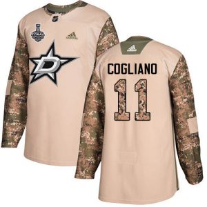 Unique Adidas Stars #11 Andrew Cogliano Camo Authentic 2017 Veterans Day 2020 Stanley Cup Final Stitched NHL Jersey to show your team love