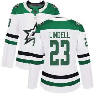 Unique Adidas Stars #23 Esa Lindell White Road Authentic Women's Stitched NHL Jersey for a memorable sports moment