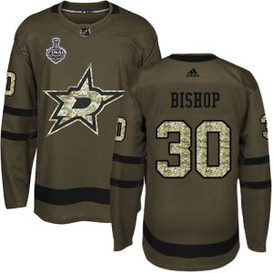 Unique Adidas Stars #30 Ben Bishop Green Salute to Service Youth 2020 Stanley Cup Final Stitched NHL Jersey to show your team love
