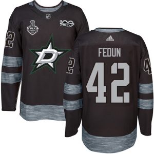 Unique Adidas Stars #42 Taylor Fedun Black 1917 2017 100th Anniversary 2020 Stanley Cup Final Stitched NHL Jersey for an exciting hockey game
