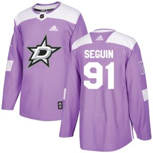 Unique Adidas Stars #91 Tyler Seguin Purple Authentic Fights Cancer Youth Stitched NHL Jersey for an exciting hockey game