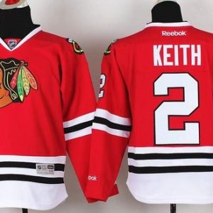 Unique Blackhawks #2 Duncan Keith Red Stitched Youth NHL Jersey to add to your hockey memorabilia collection