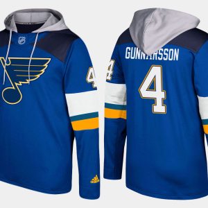 Unique Blues #4 Carl Gunnarsson Blue Name And Number Hoodie for true hockey enthusiasts