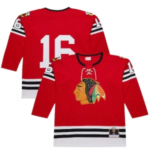 Unique Bobby Hull Chicago Blackhawks 1960 61 Power Play Jersey   Scarlet to show your team love