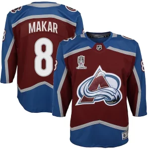 Unique Cale Makar Colorado Avalanche Youth Home 2022 Stanley Cup Champions Premier Player Jersey   Burgundy for true hockey enthusiasts