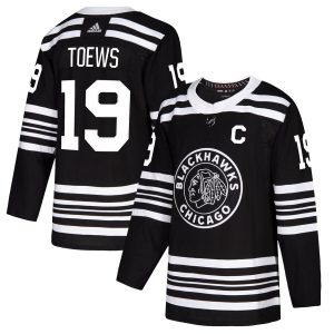 Unique Chicago Blackhawks #19 Jonathan Toews Men's Adidas Black Alternate 2019 20 Authentic Player NHL Jersey for an exciting hockey game