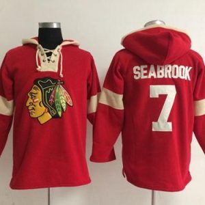 Unique Chicago Blackhawks #7 Brent Seabrook Red Pullover NHL Hoodie for top   notch game   day wear