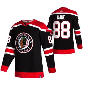 Unique Chicago Blackhawks #88 Patrick Kane Black Men's Adidas 2020 21 Reverse Retro Alternate NHL Jersey for a valuable hockey collectible