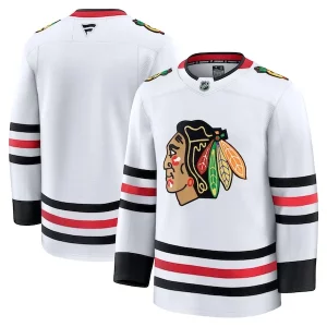Unique Chicago Blackhawks Away Premium Jersey   White/Red to stand out at the stadium