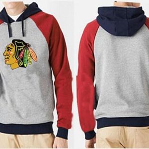 Unique Chicago Blackhawks Pullover Hoodie Grey & Red for top   notch game   day wear