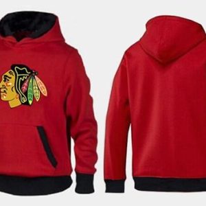Unique Chicago Blackhawks Pullover Hoodie Red & Black to stand out at the stadium