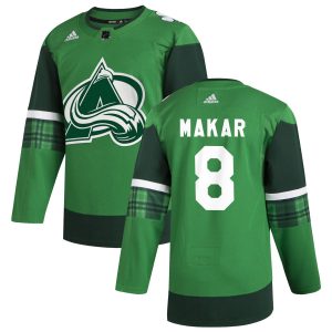 Unique Colorado Avalanche #8 Cale Makar Men's Adidas 2020 St. Patrick's Day Stitched NHL Jersey Green.jpg.jpg for a memorable sports moment